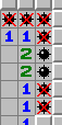 The 1-2-2-1 pattern, example 1, solved